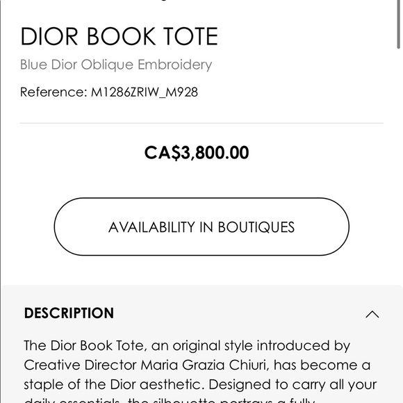 Dior Book Tote LARGE - Picture 2 of 4